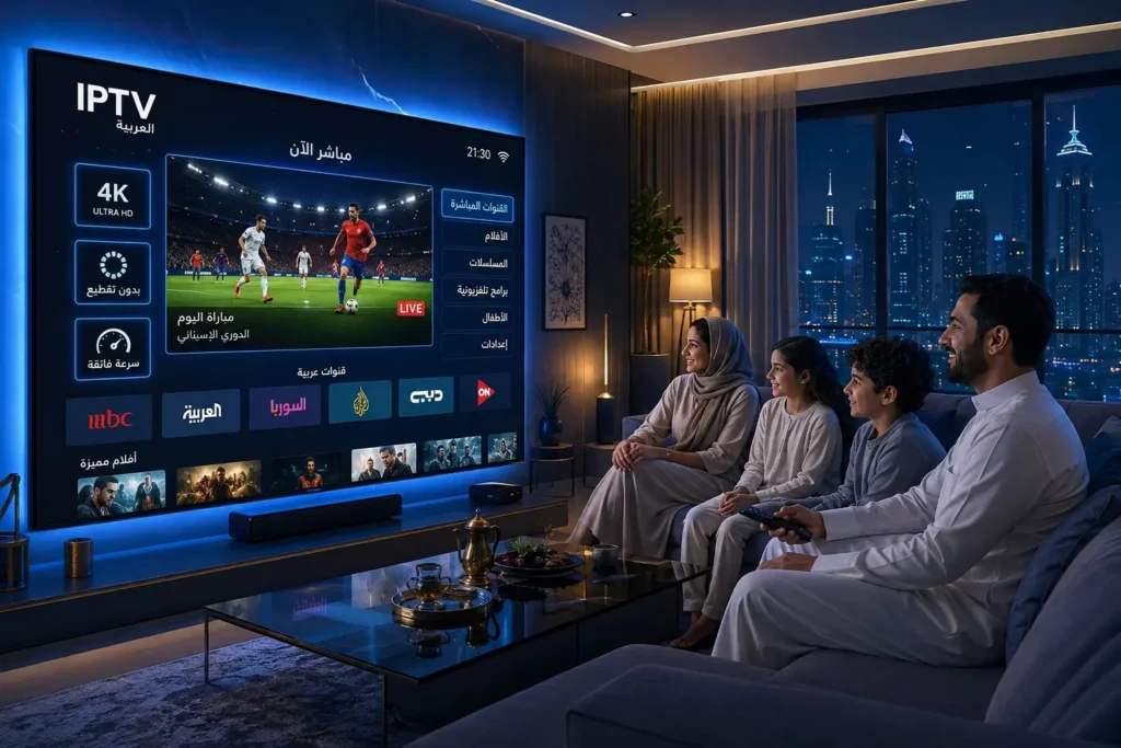 أفضل مزود IPTV عربي بدون تقطيع على شاشة سمارت TV